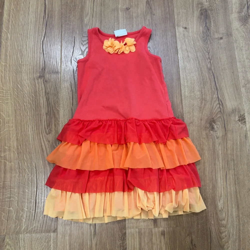 Hanna Andersson Ruffle Floral Tank Dress